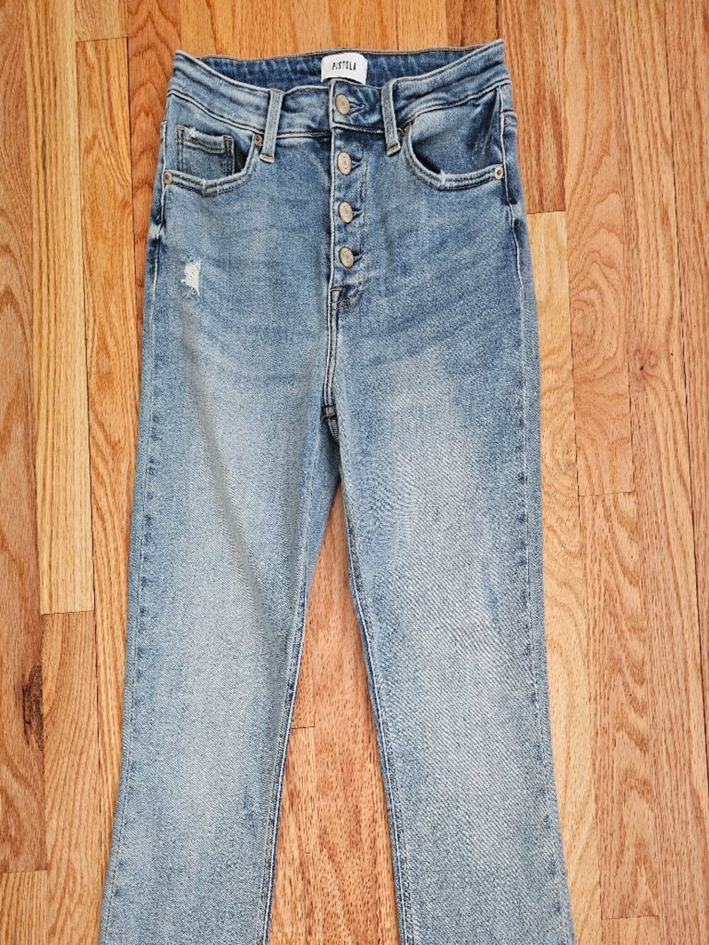 Pistola Buttonfly High Waist Jeans